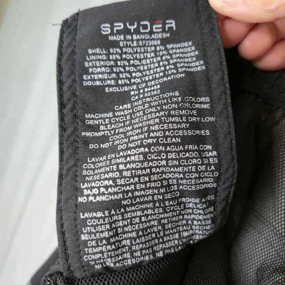 Spyder Mens Hydro Series Hybrid Swim Shorts Black Grey Size L - Picture 7 of 7